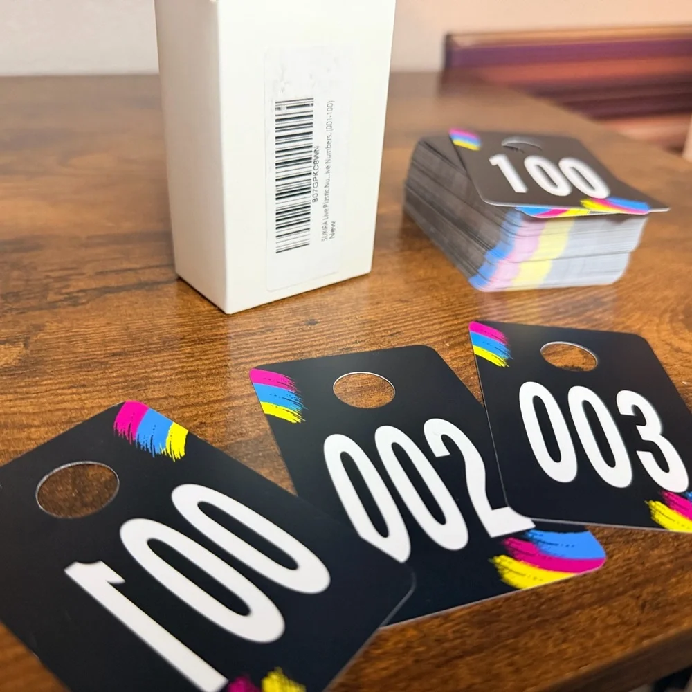Colorful Numbered Tags Set 1-100 Hangers Online Sales - Picture 4 of 4
